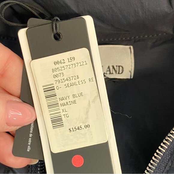 NWT Stone Island Seamless Tunnel Down-TC hooded jacket in Navy size XL - Picture 8 of 16